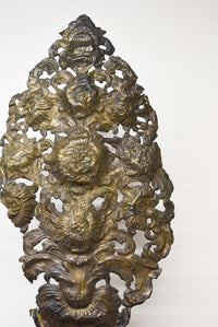 Rare Early 18th Century Italian Lumiere with Carved Wood Base
