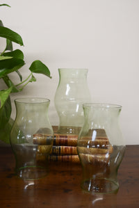Set of 3 Green Hourglass Hurricanes