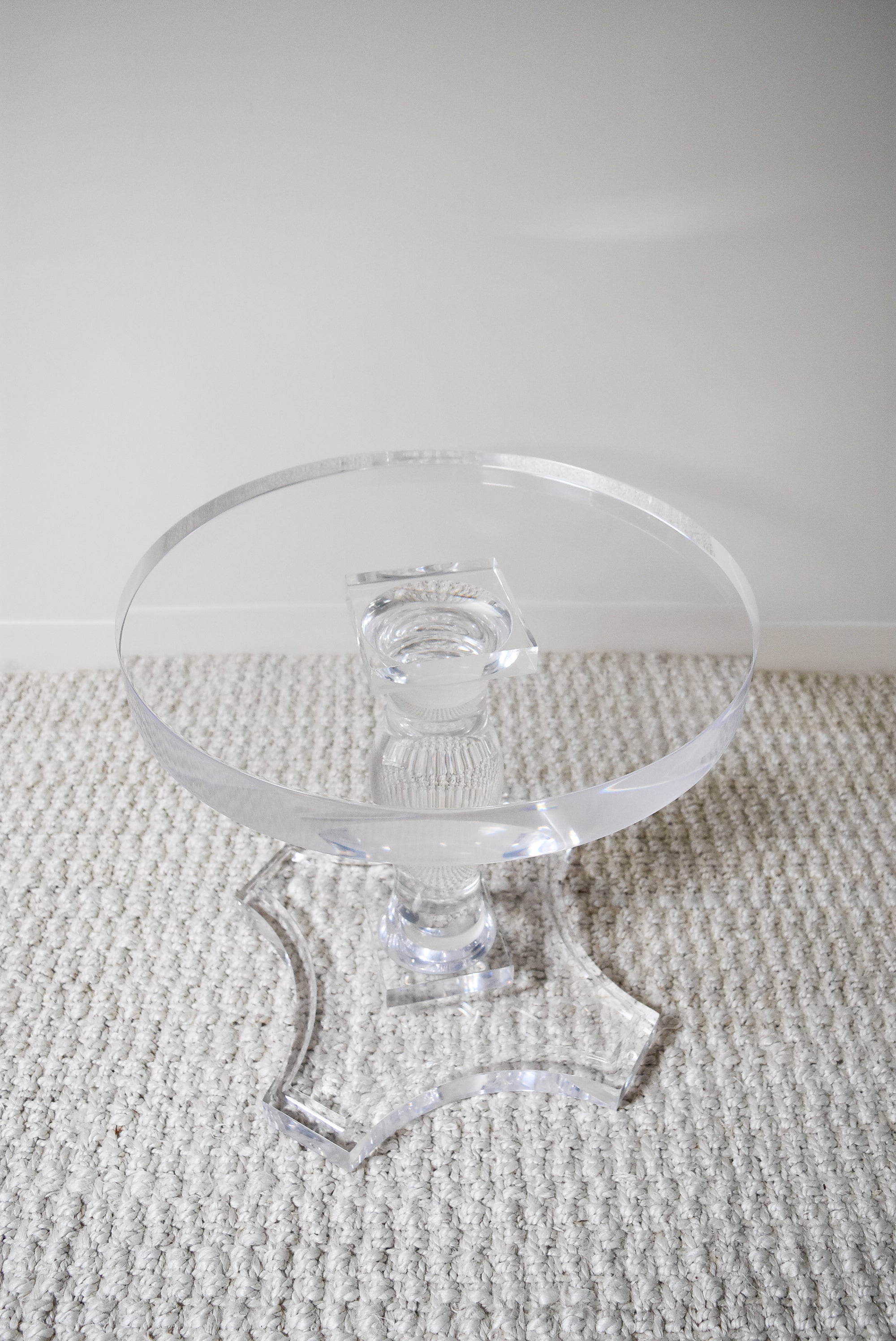 Corinthian Acrylic Side Table
