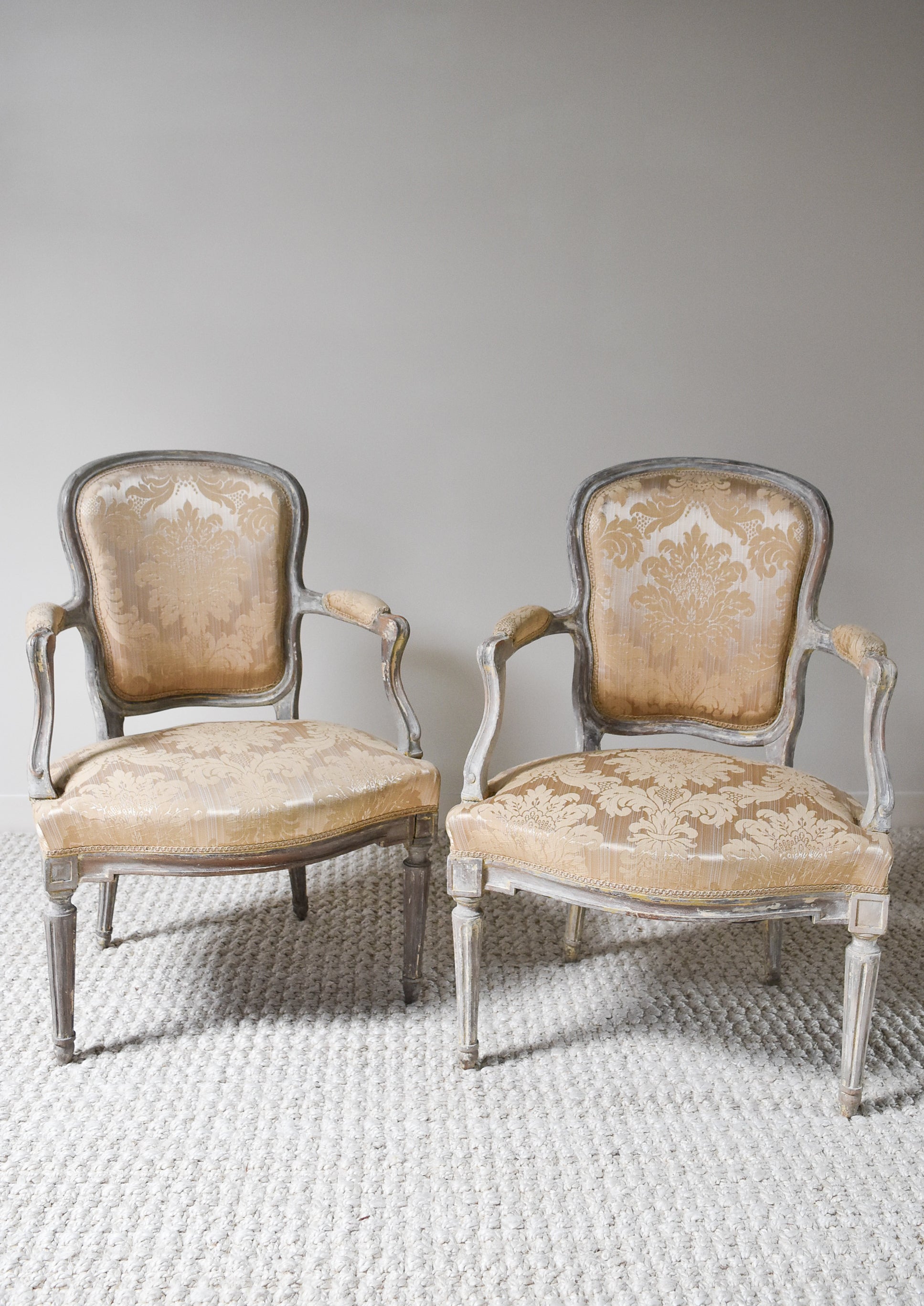 Pair of Louis XVI Painted Chairs