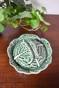 Green Cabbage Ware Lidded Tureen