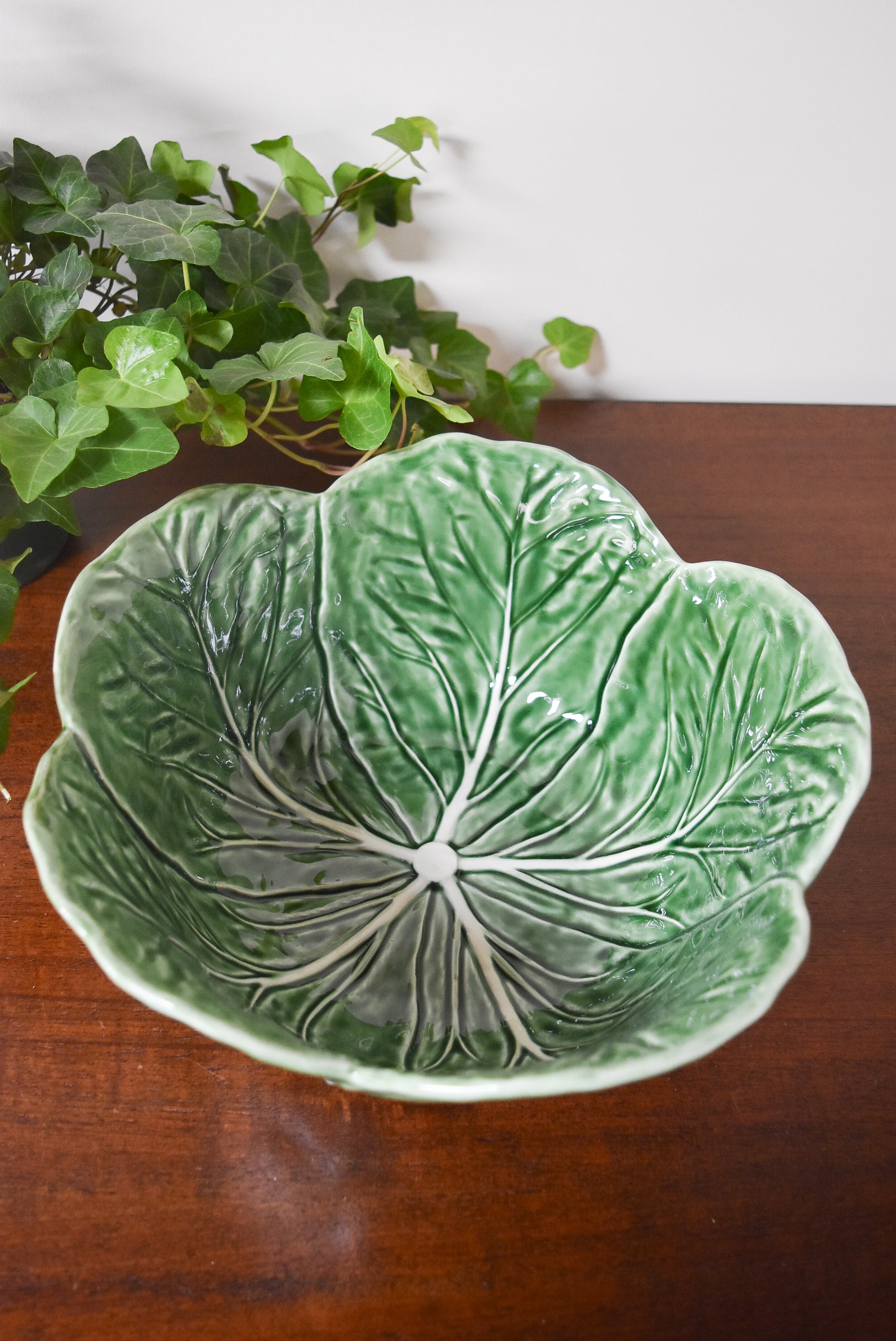 Green Cabbage Ware Salad Bowl
