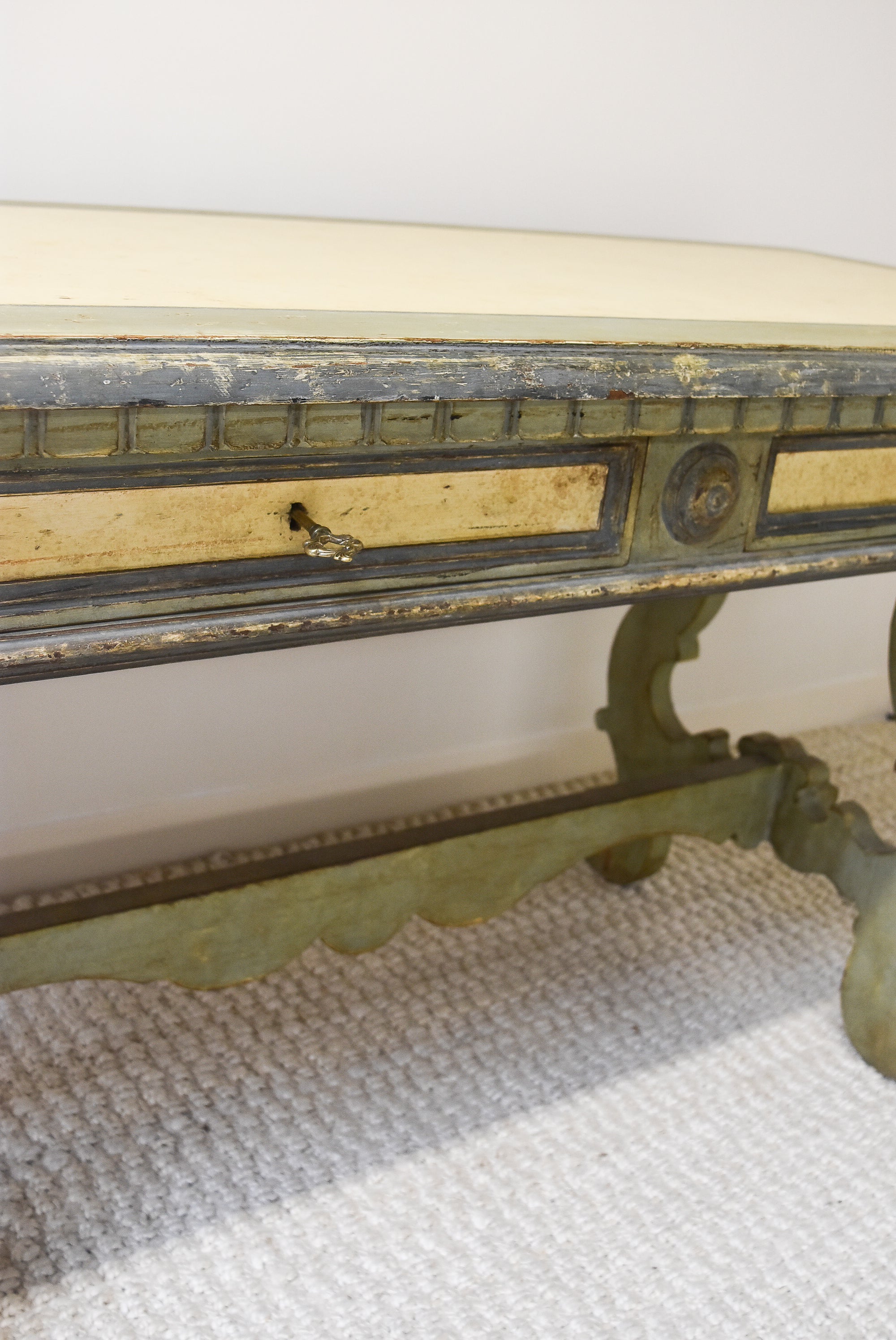 Painted Italian Trestle Desk
