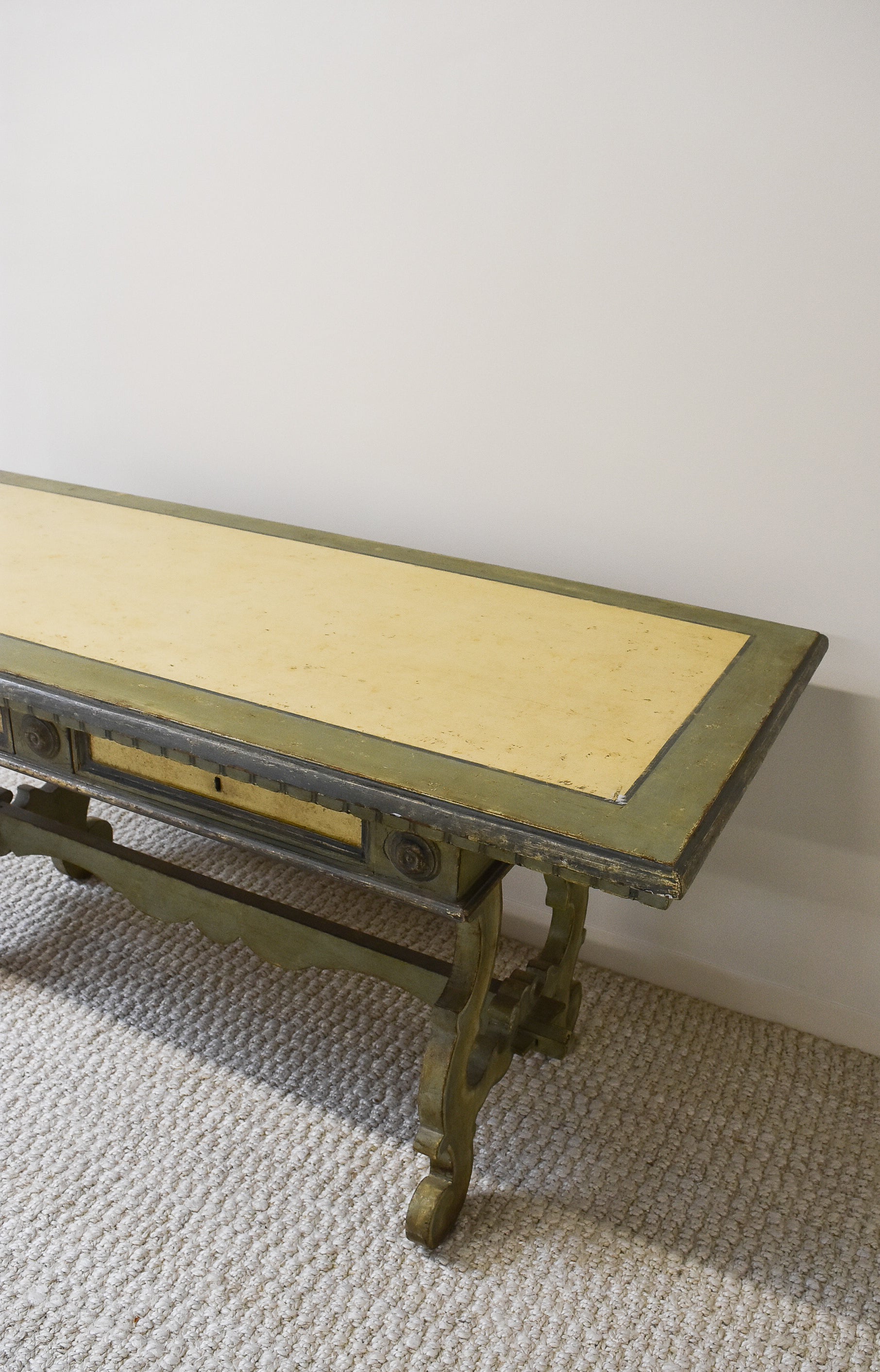 Painted Italian Trestle Desk
