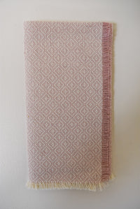 Pienza Rose Napkins with Short Fringe