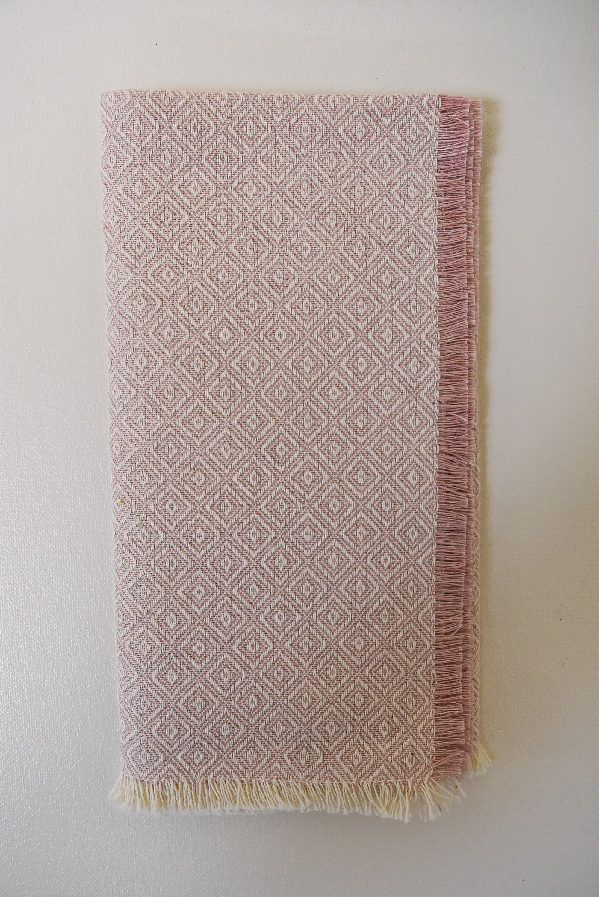 Pienza Rose Napkins with Short Fringe