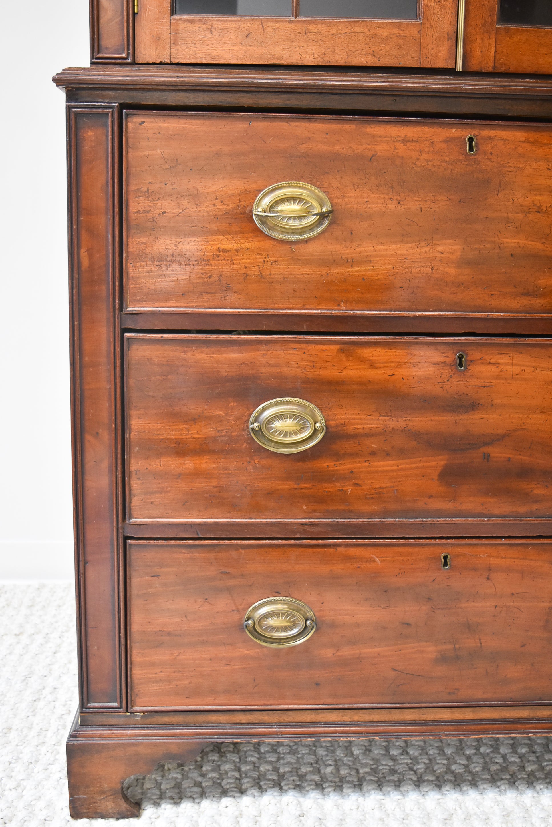English Bookcase with Astragal Glazed Doors