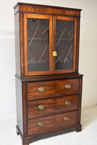 English Bookcase with Astragal Glazed Doors