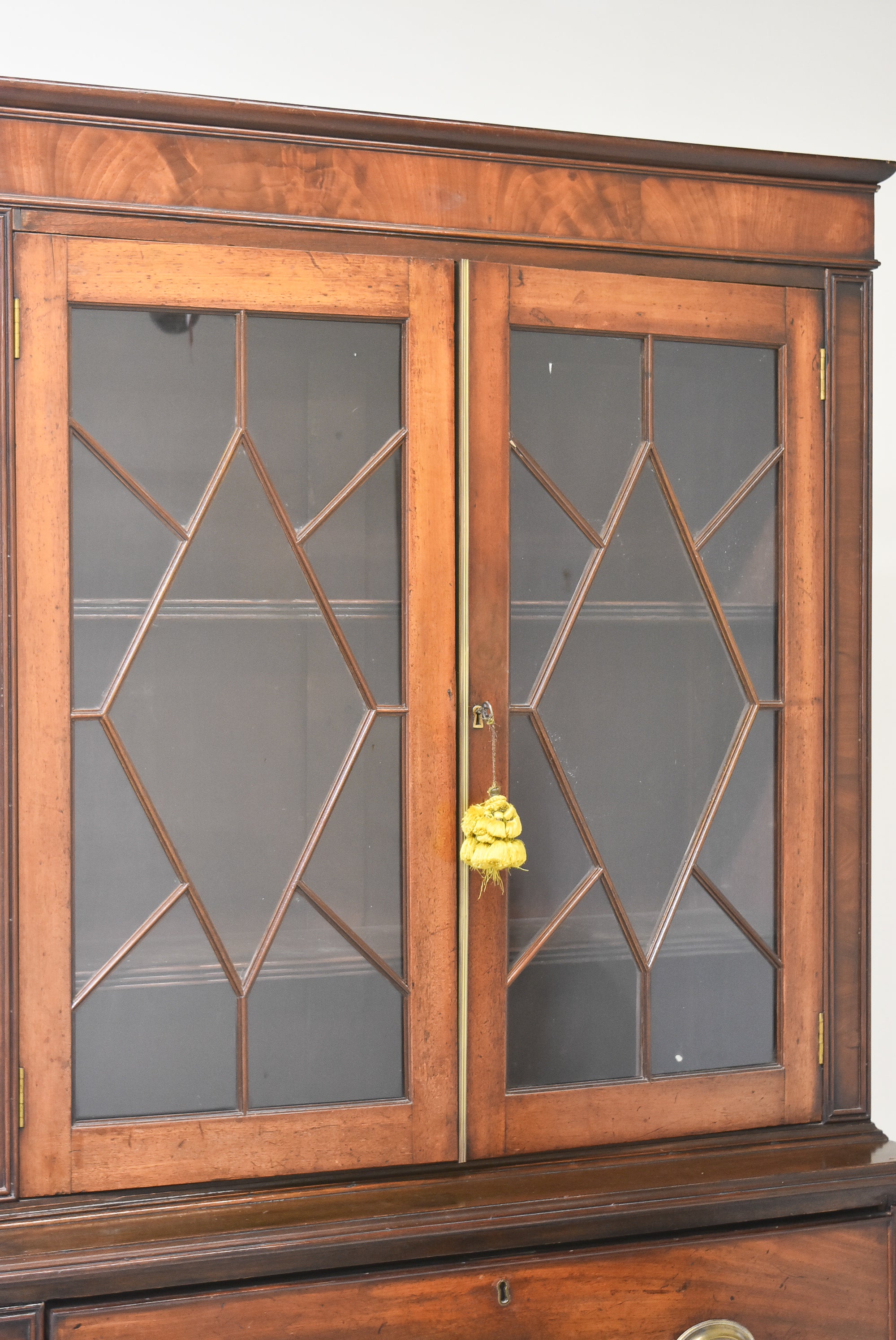 English Bookcase with Astragal Glazed Doors