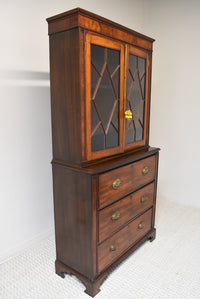English Bookcase with Astragal Glazed Doors