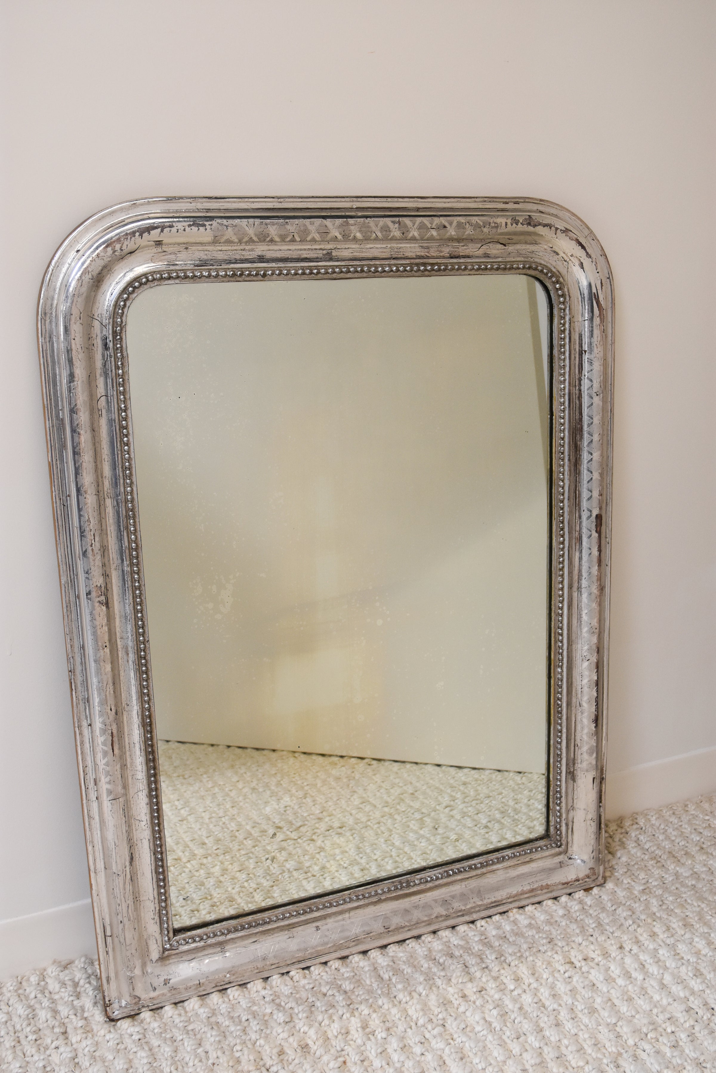 Silver Louis Philippe Mirror