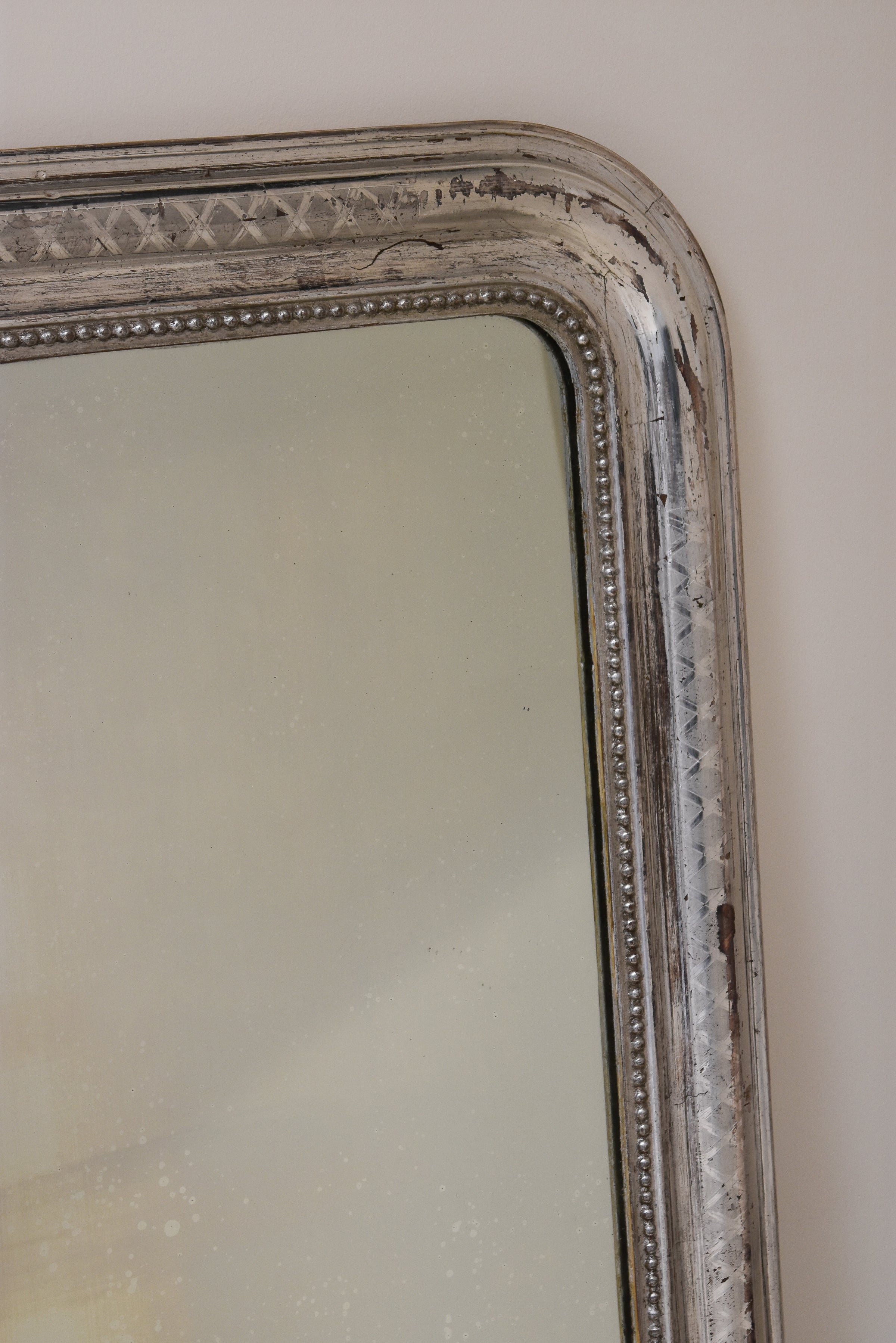 Silver Louis Philippe Mirror
