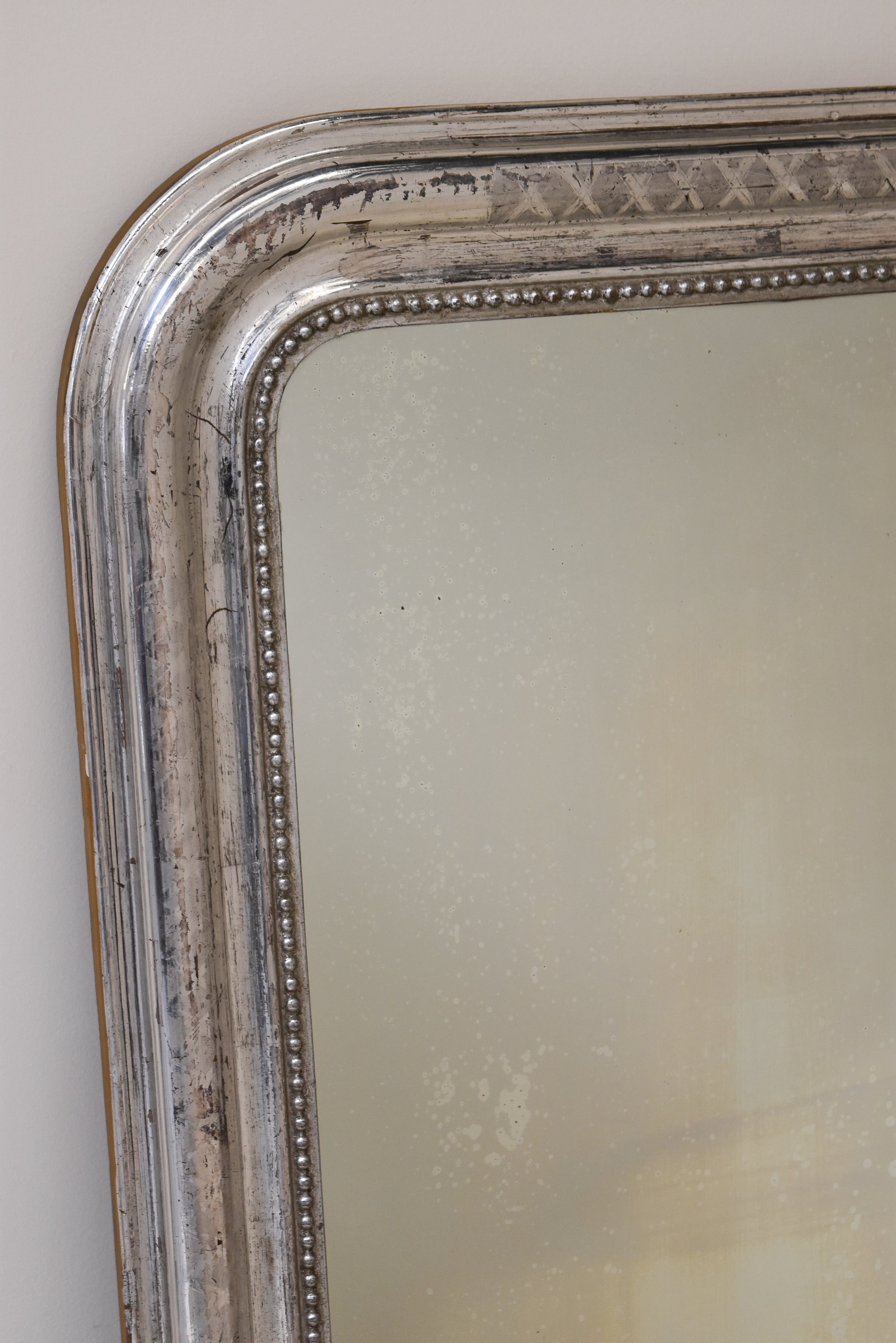 Silver Louis Philippe Mirror