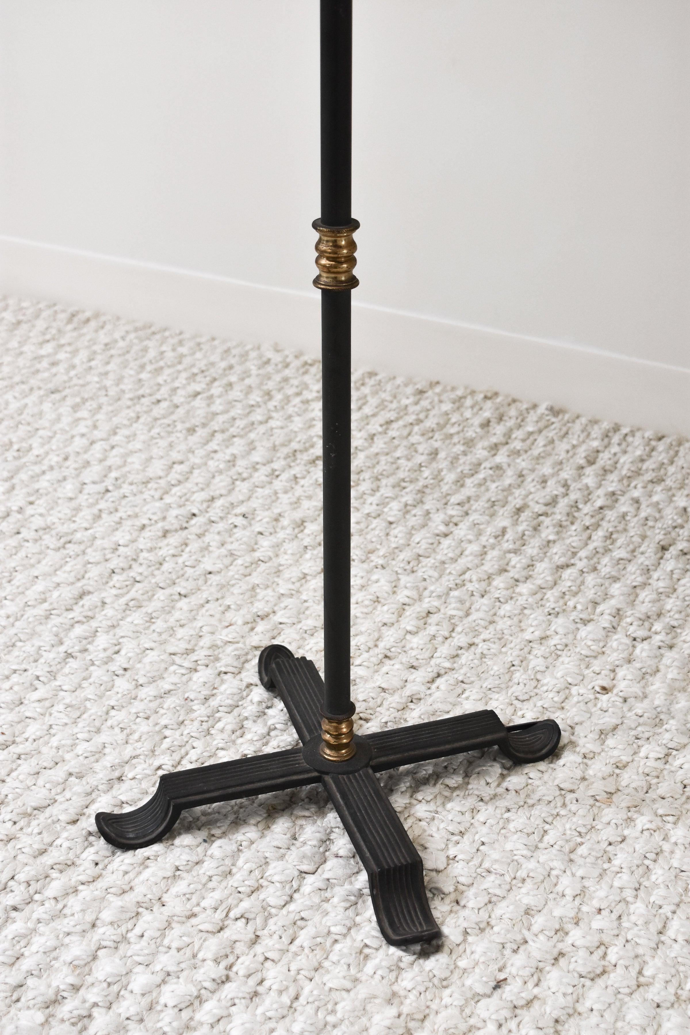 Early 20th Century Green Empire Floor Lamp