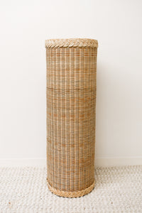 Natural Braided Wicker Round Pedestal