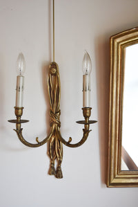 Pair of French Bronze Sconces