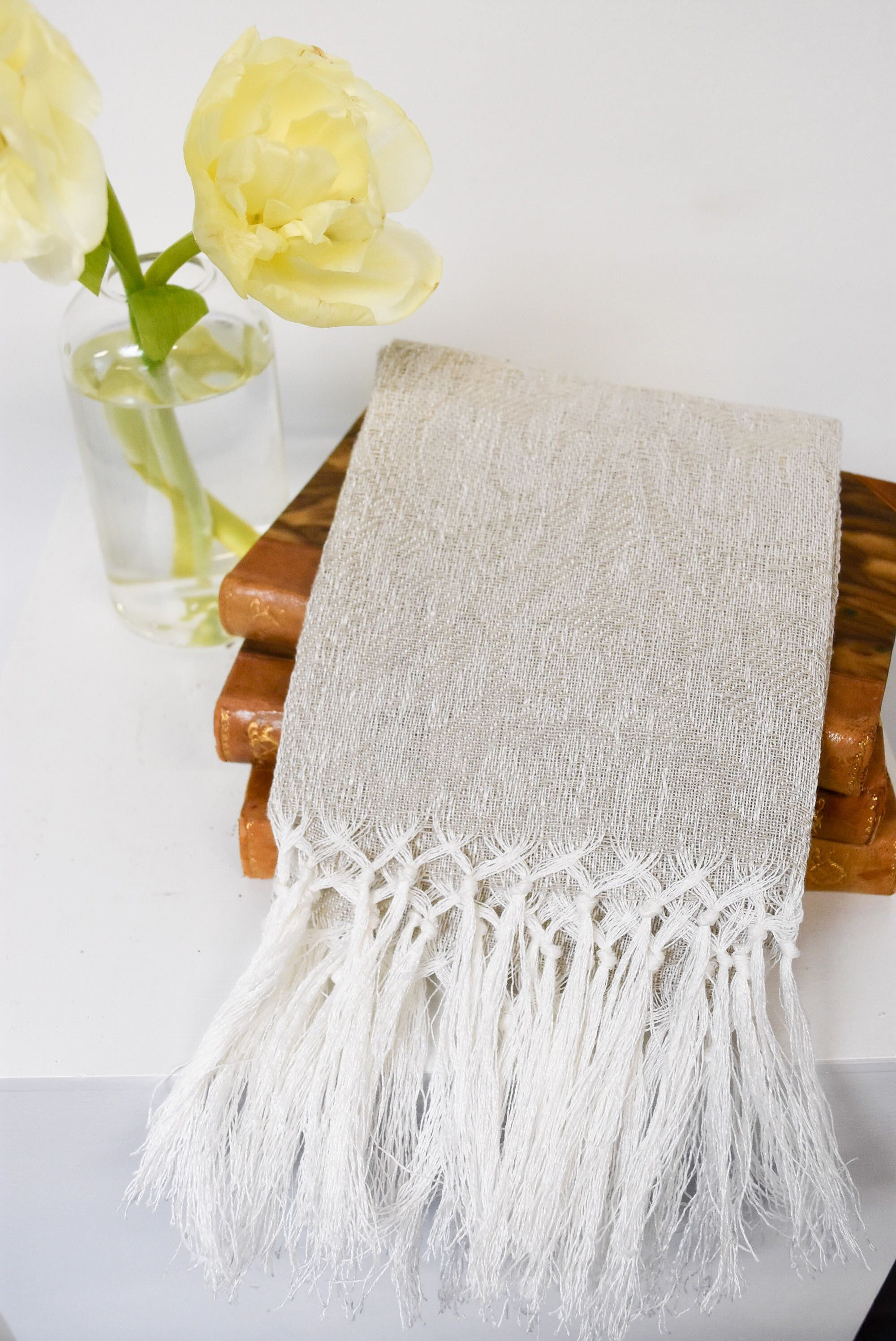 Italian Gray Donna Di Coppe Busatti Hand Towel