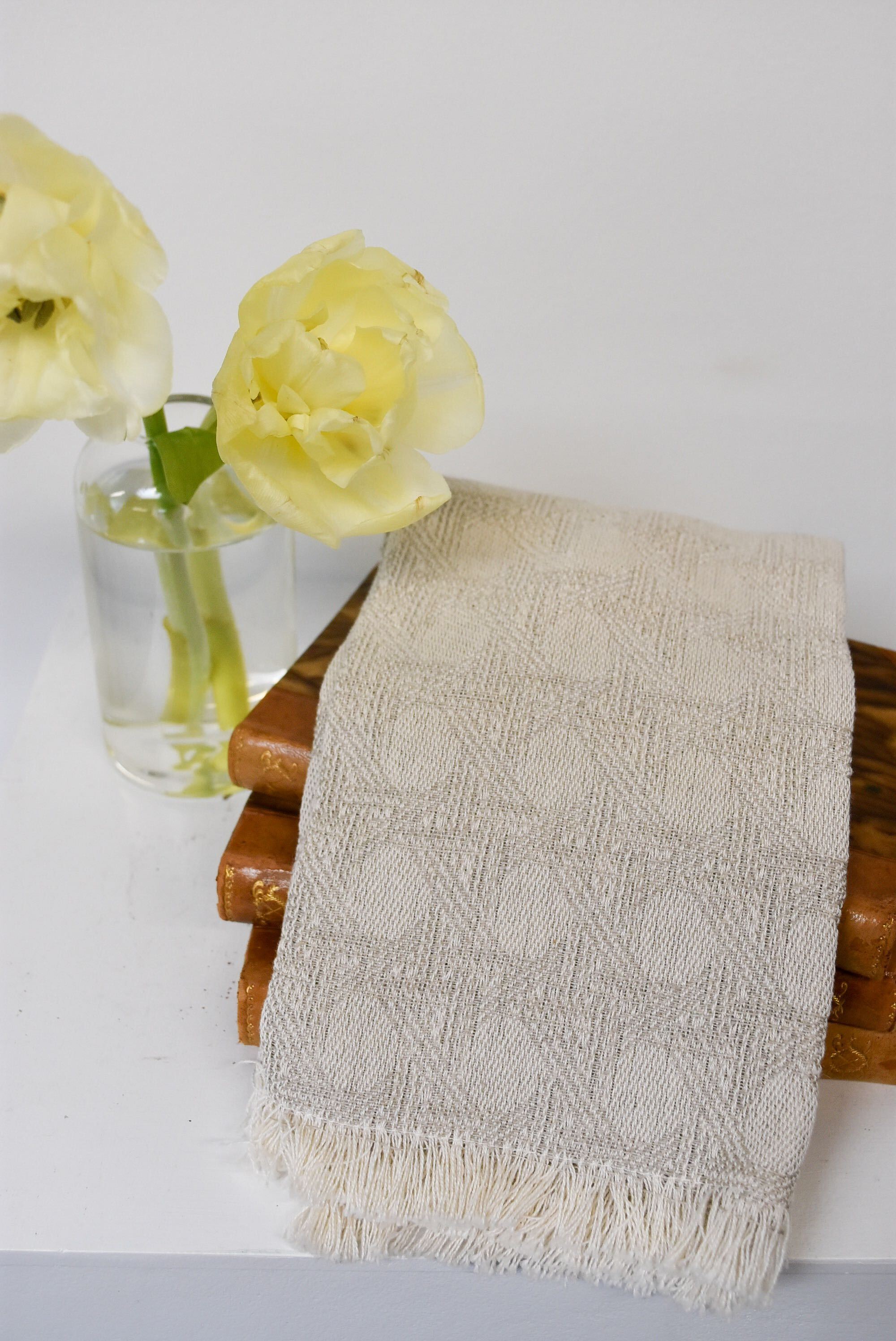 Italian Taupe Gioco Di Vienina Short Fringe Busatti Hand Towel