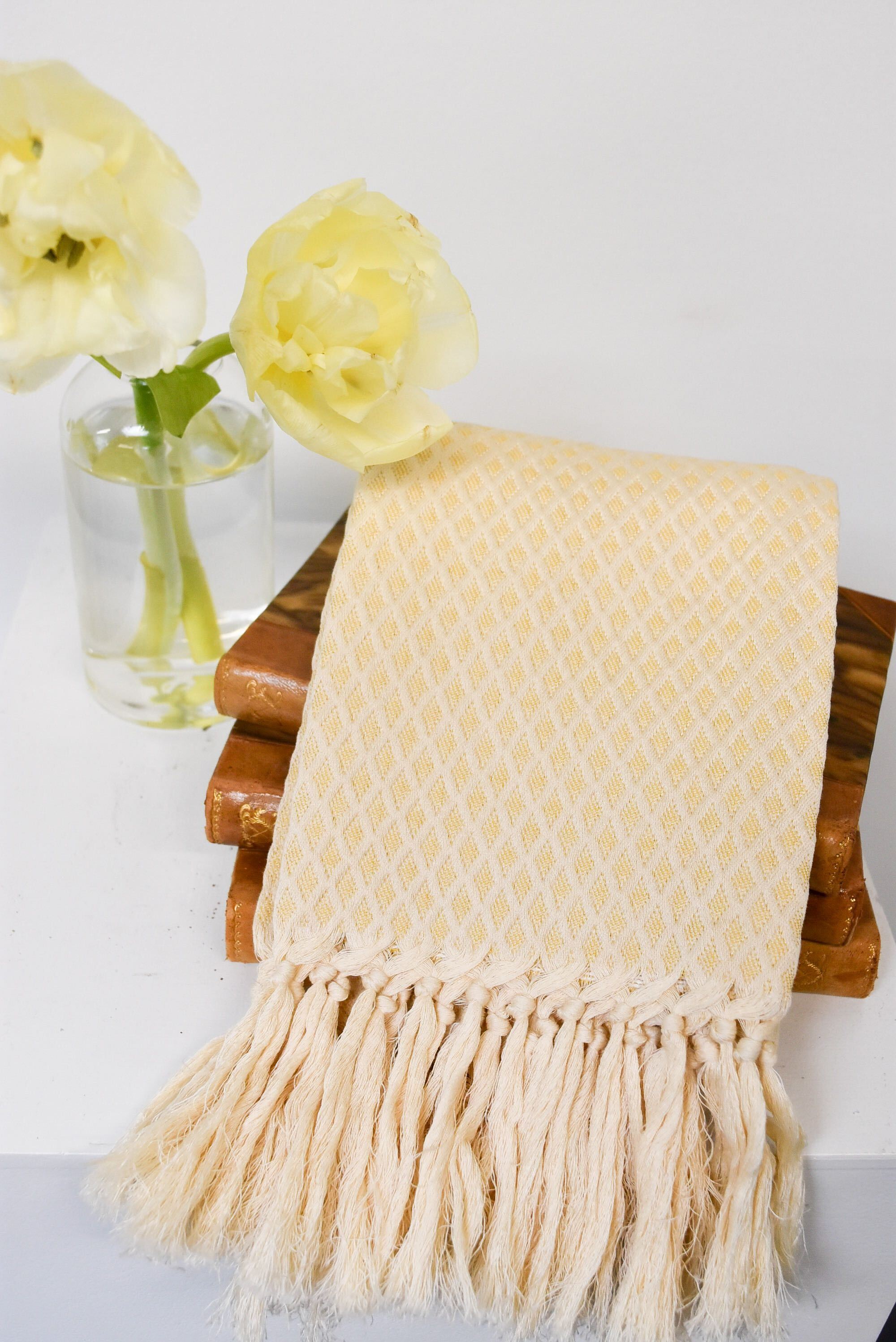 Italian Yellow Burgos Busatti Hand Towel