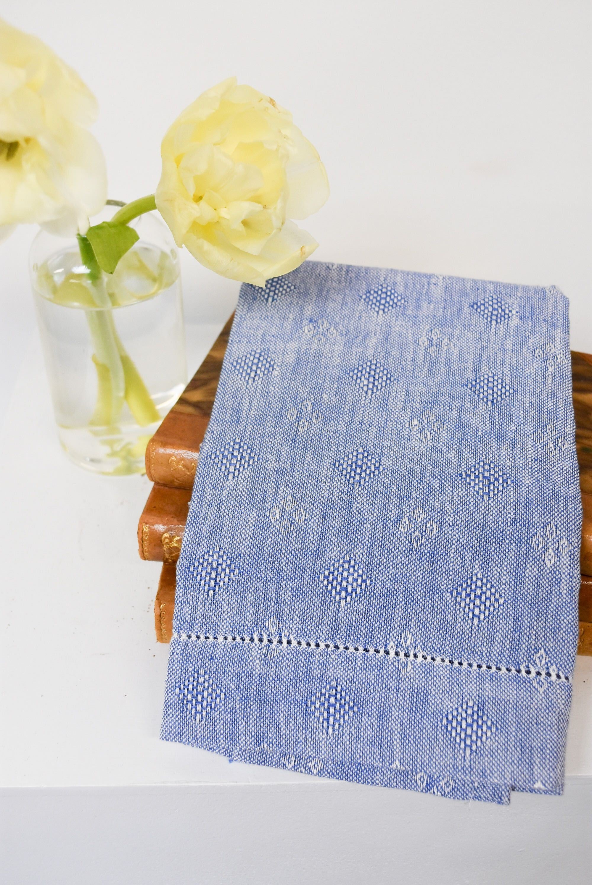 Italian Blue Art Scala Busatti Hand Towel