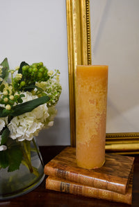 Small Yellow Chamois Pillar Candle