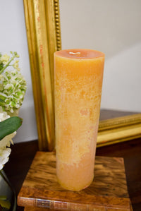 Small Yellow Chamois Pillar Candle