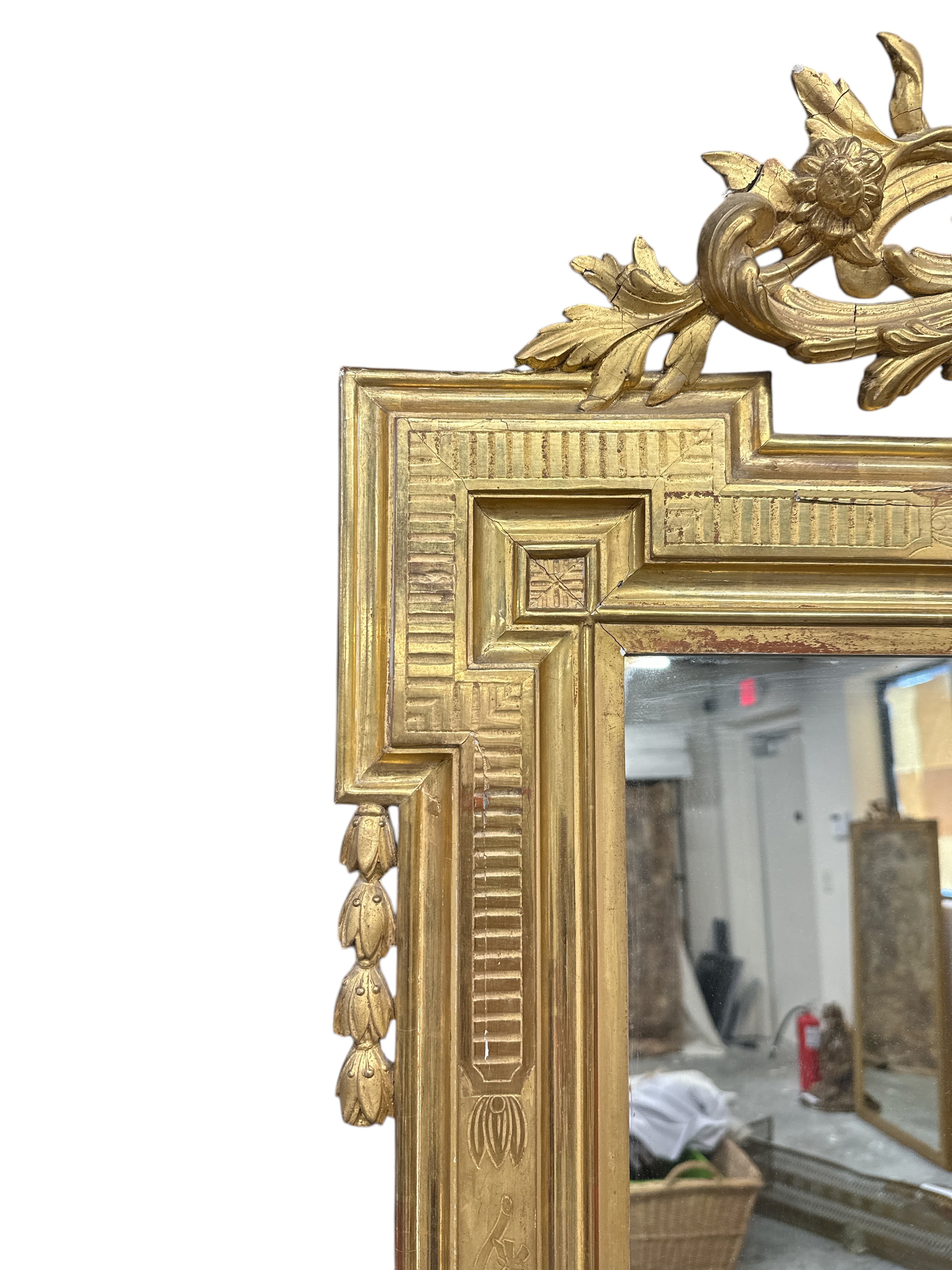 Tall Giltwood Mirror