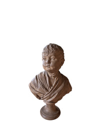 Signed French Terracotta Bust