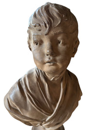 Signed French Terracotta Bust