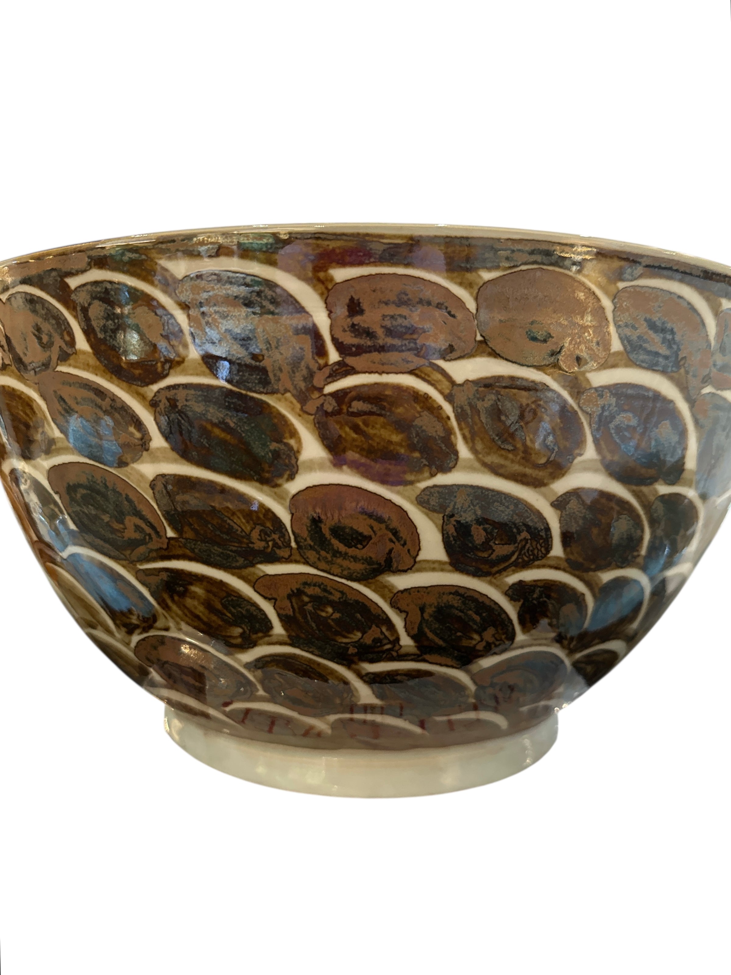 Brown Fish Scale Bowl