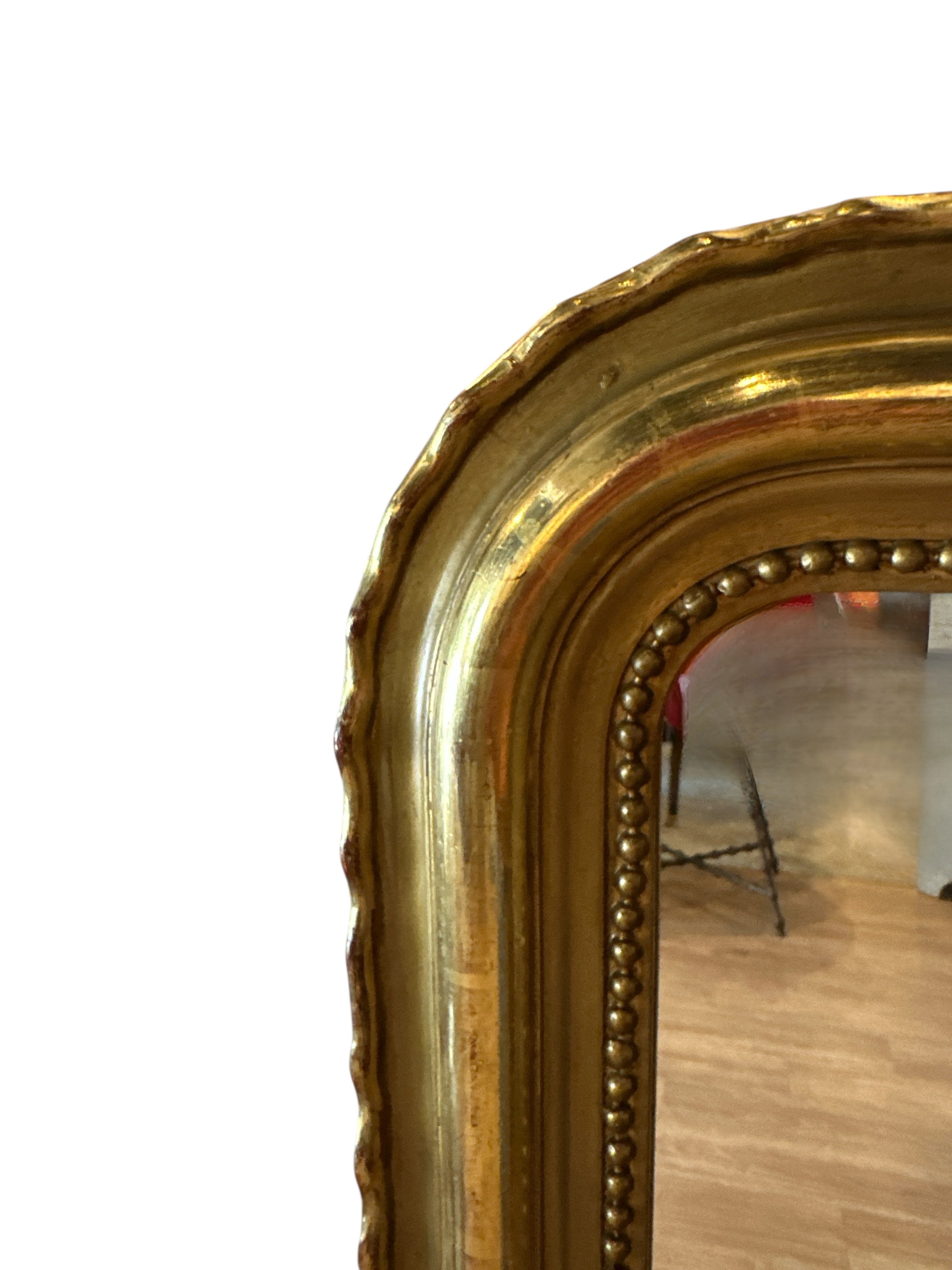 Louis Philippe Pie Crust Giltwood Mirror