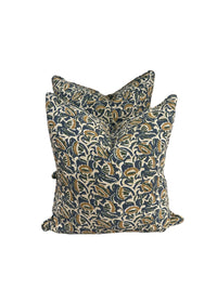 Pair of Large Green & Blue Pillows