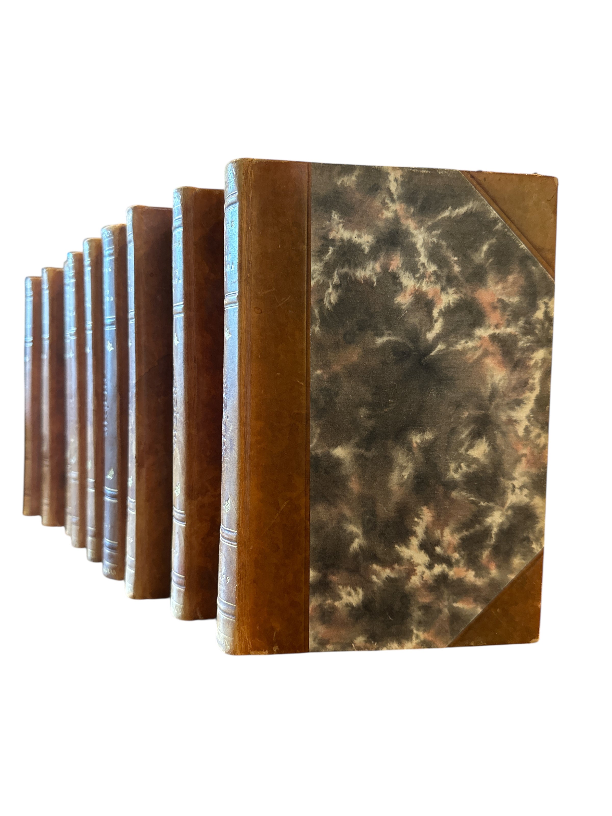 Set of 9 Antique Books