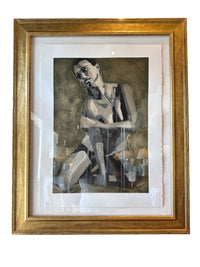 Green Abstract Nude
