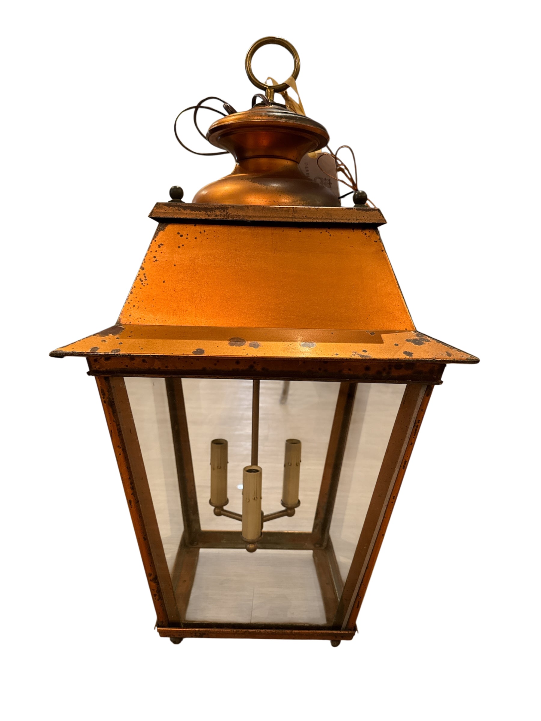 Pair of Vintage Copper Lanterns