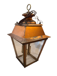 Pair of Vintage Copper Lanterns