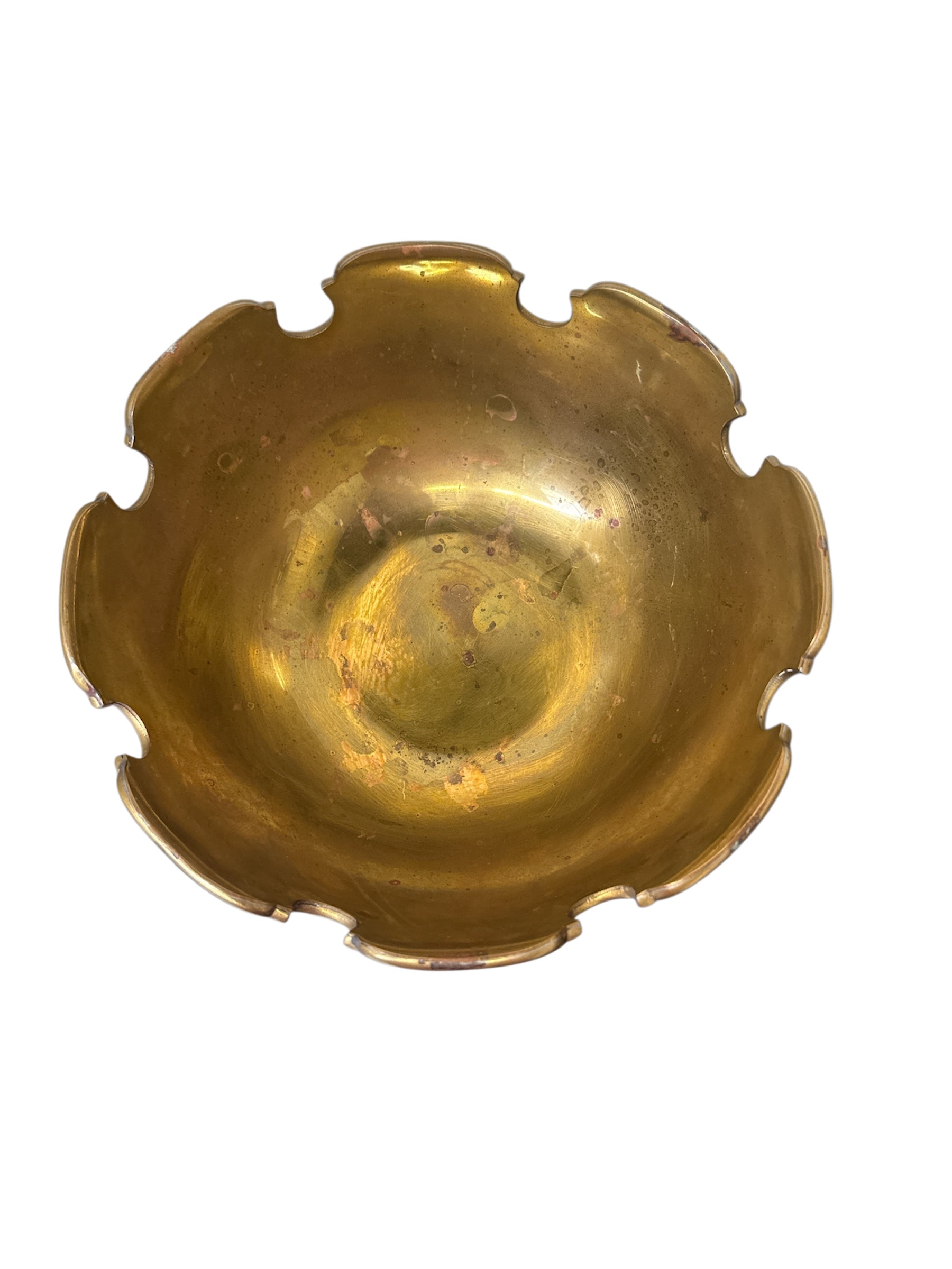Vintage Brass Monteith Bowl
