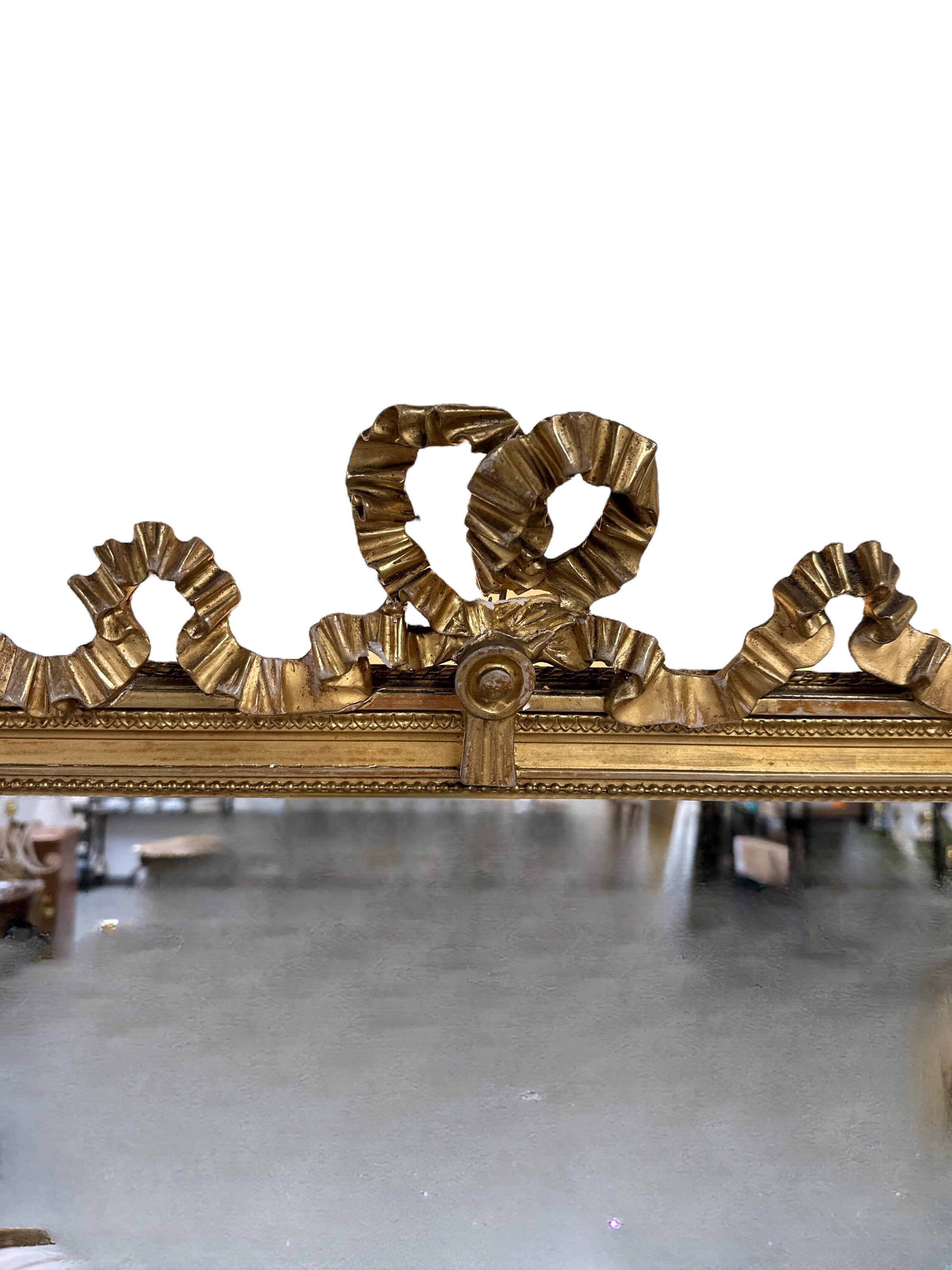 Antique Gold Rectangular Mirror
