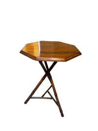 Small Bamboo Hexagonal Side Table