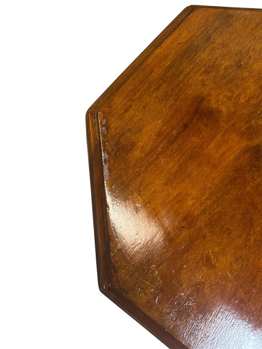 Small Bamboo Hexagonal Side Table