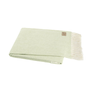 Italian White Sage Herringbone Throw
