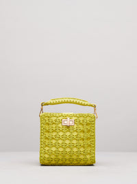 Small Lemon Sylvia Crochet Handbag