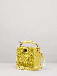 Small Lemon Sylvia Crochet Handbag