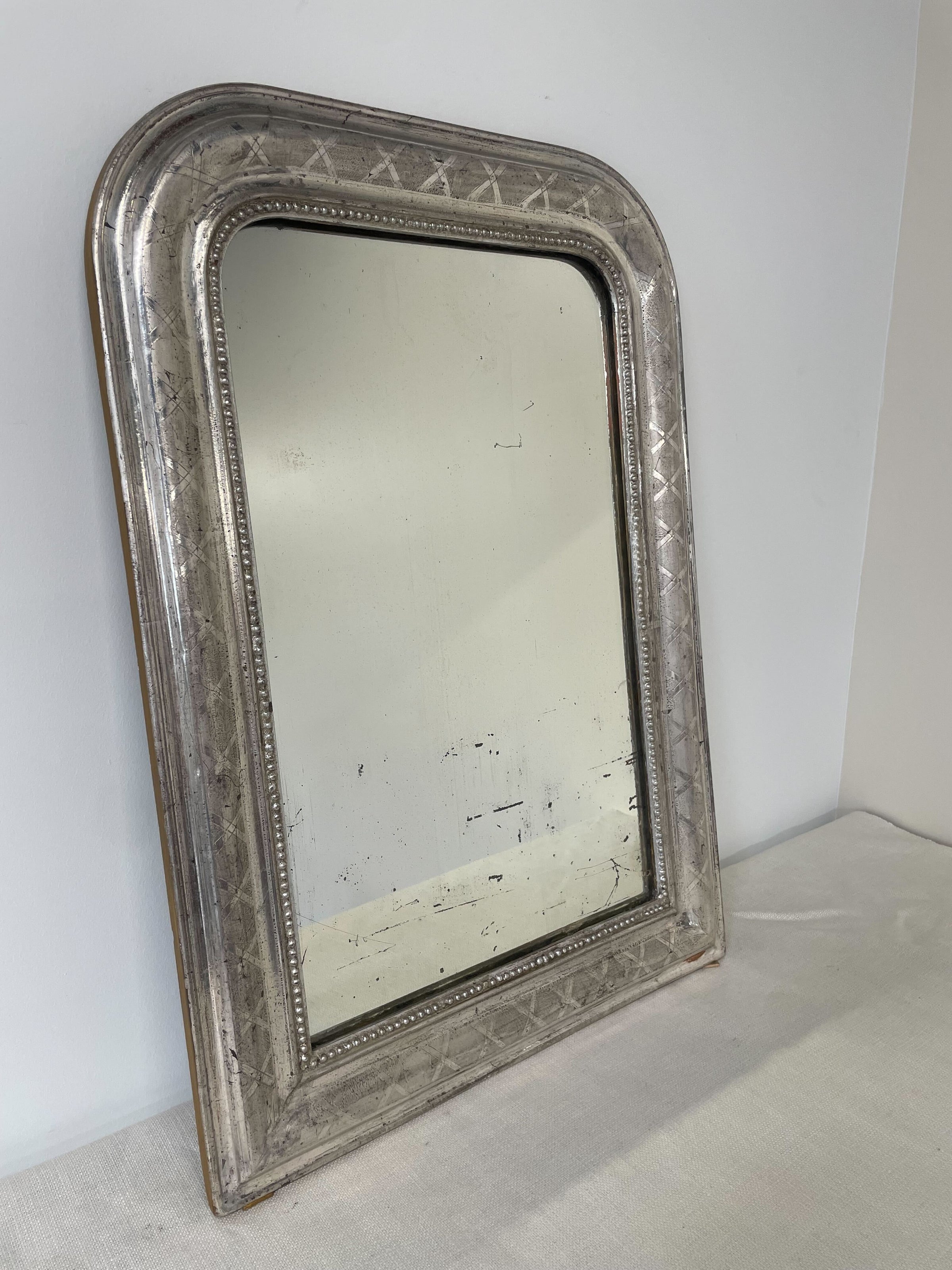 Louis Philippe Silver Motif Mirror