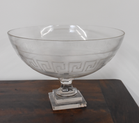 Glass Greek Key Bowl