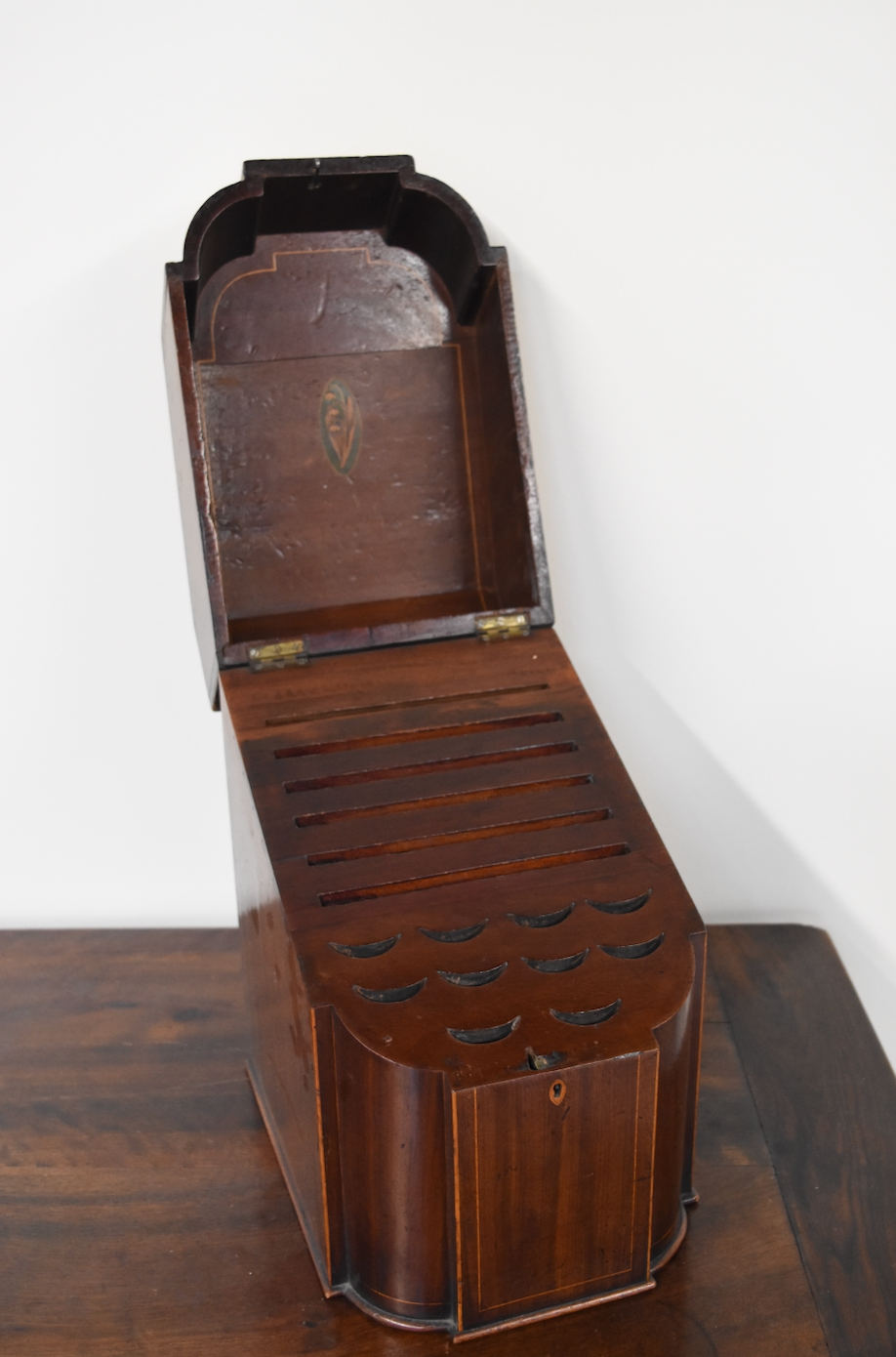 1880 C.Antique English Knife Box
