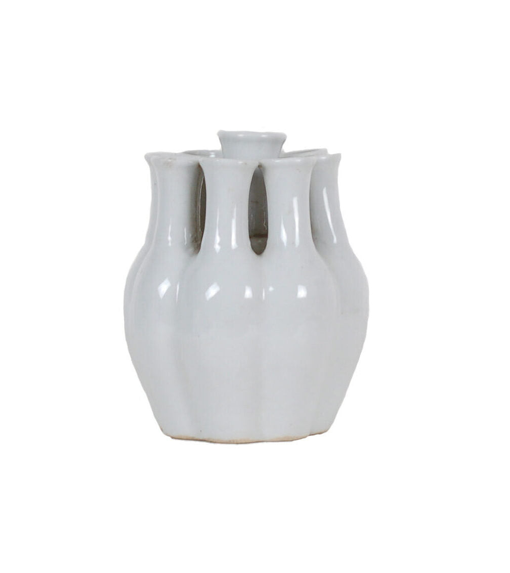 White Tulipiere Vase