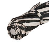 Black and White Striped Folding Umbrella