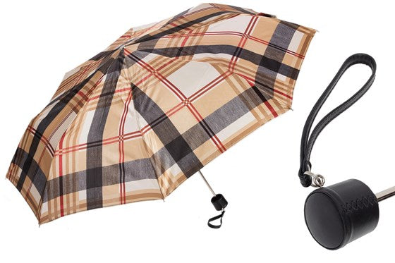 Multicolored Striped Folding Umbrella