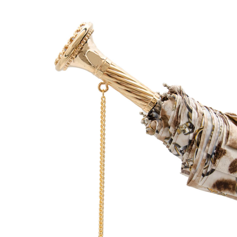 Leopard with Chains Folding Umbrella